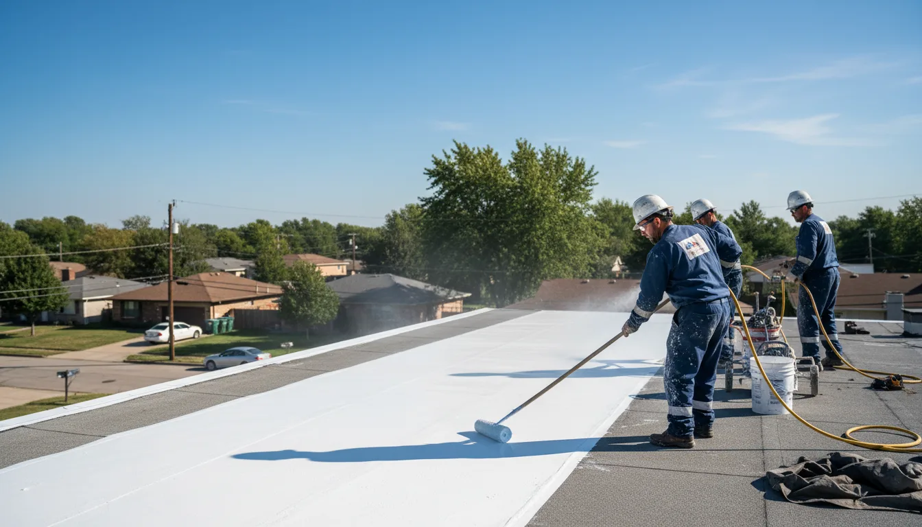 Commercial roof coating in Counce, TN near me
